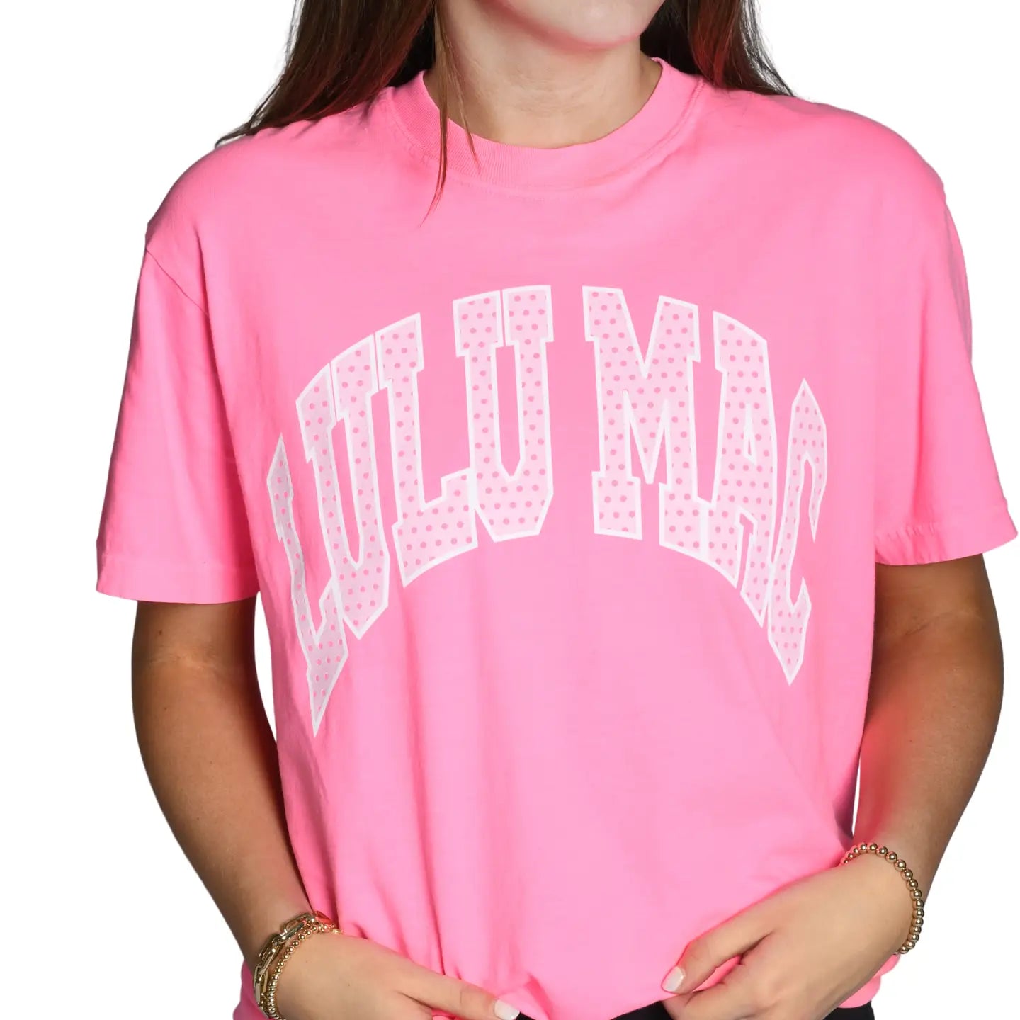 Polka Dot Adult Neon Pink