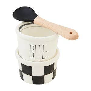 Bite & Enjoy Checkered Tidbit Set