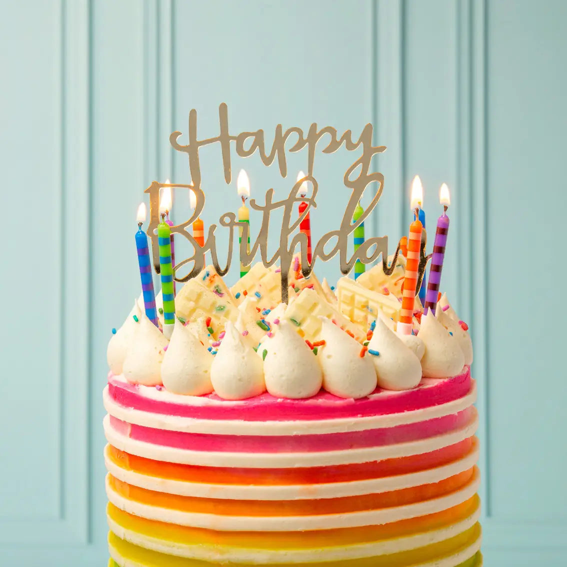Rose Happy Birthday Cake Topper | Birthday Party