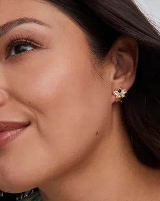 KENDRA SCOTT Bee Gold Stud Earrings
