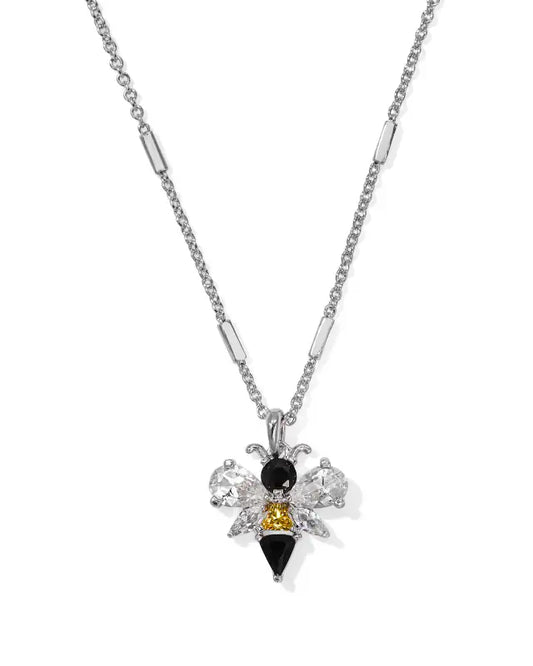 KENDRA SCOTT Bee Silver Short Pendant Necklace