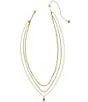 KENDRA SCOTT Mini Elisa Triple Strand Short Multi Strand Necklace