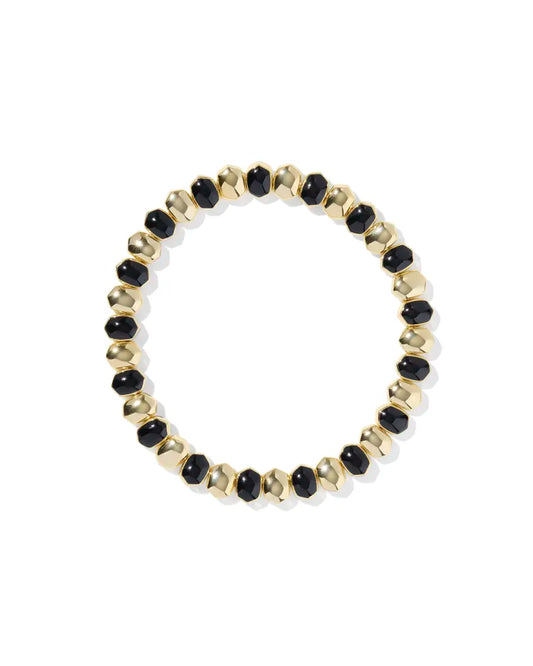 KENDRA SCOTT Daphne Enamel Gold Stretch Bracelet