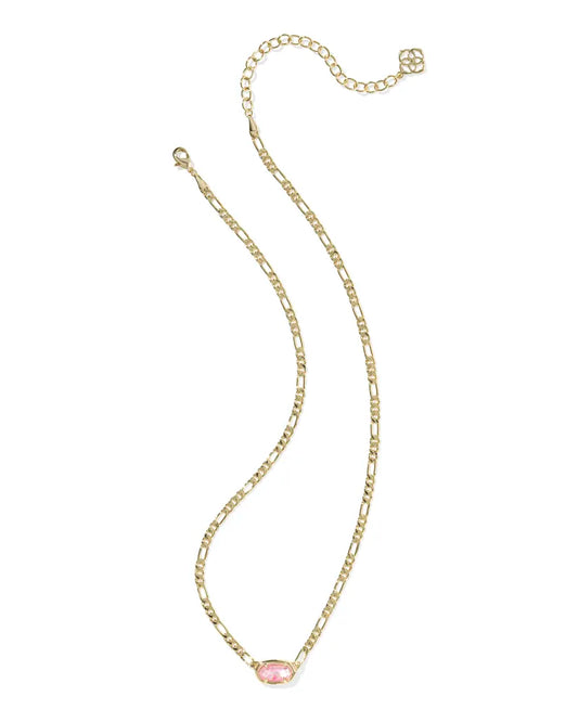 KENDRA SCOTT Elisa Gold Figaro Chain Short Pendant Necklace