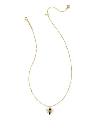 KENDRA SCOTT Bee Gold Short Pendant Necklace