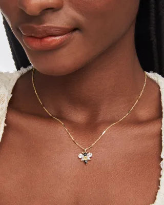 KENDRA SCOTT Bee Gold Short Pendant Necklace
