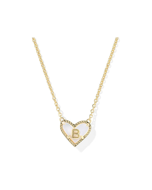 KENDRA SCOTT Heart Letter B Short Pendant Necklace