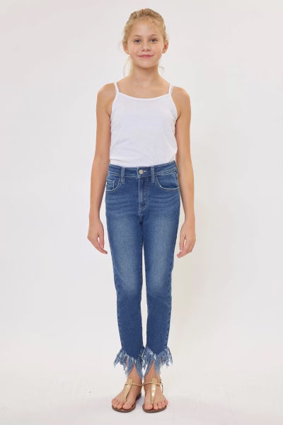 JUNNIE HIGH RISE ANKLE SKINNY KID JEANS