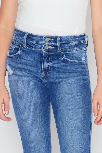 High Rise Ankle Skinny