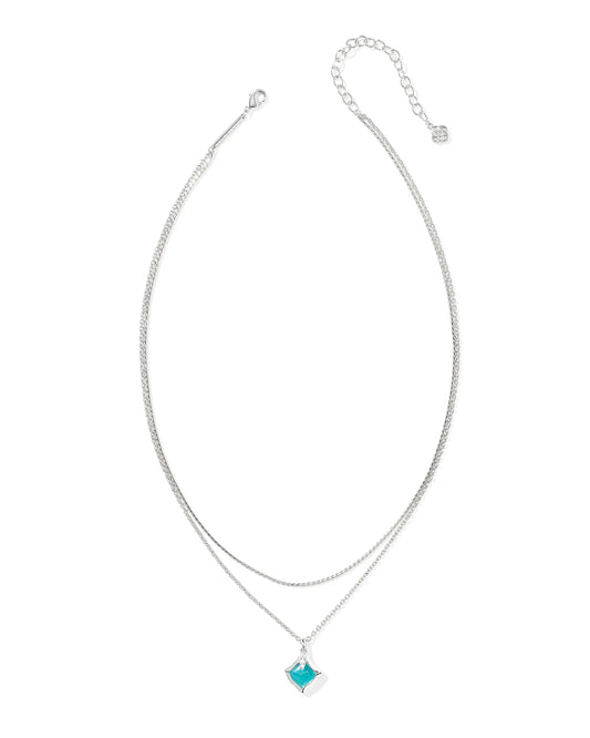 KENDRA SCOTT Joelle Silver Multi Strand Necklace