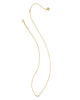 Juliette Gold Pendant Necklace in Rose Quartz