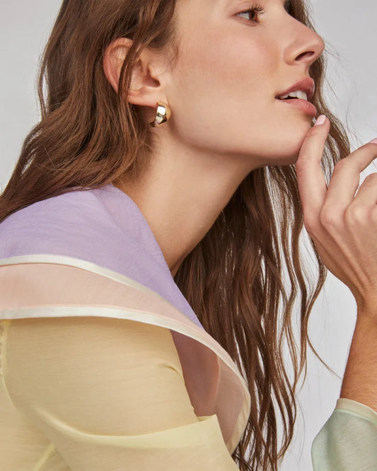 KENDRA SCOTT Krista Gold Metal Hoop Earrings