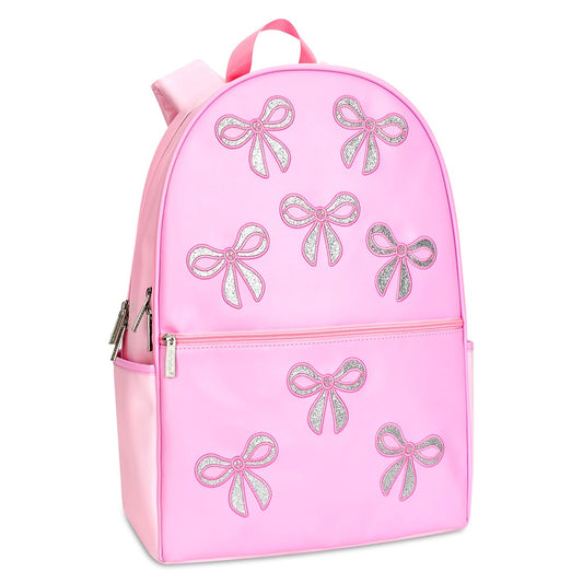 Pink Glitter Bows Backpack