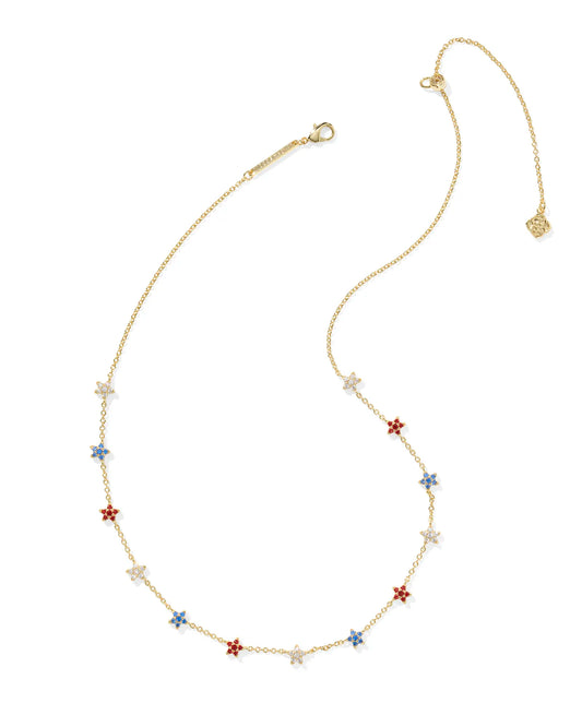 KENDRA SCOTT Sierra Star Gold Crystal Strand Necklace
