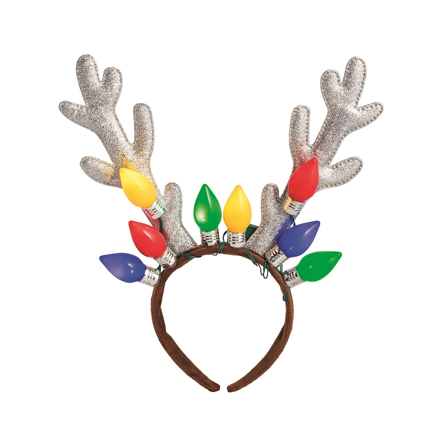 MUDPIE Silver Light-Up Bulb Headband