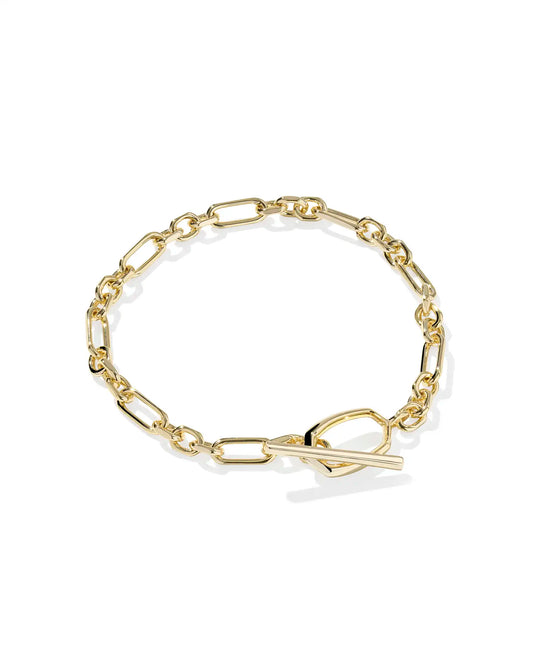 KENDRA SCOTT Sylvia Gold Metal Link and Chain Bracelet