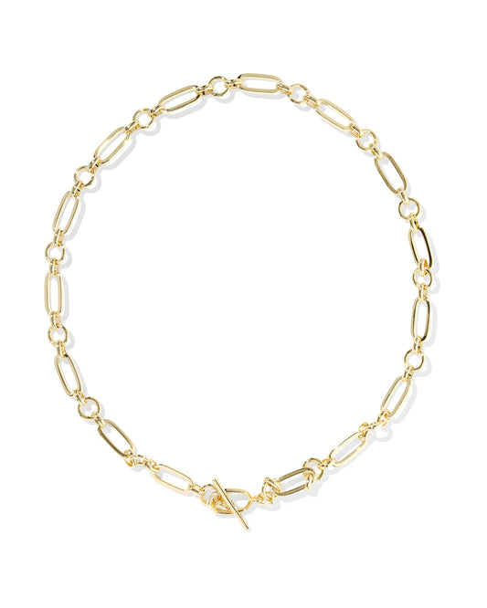 KENDRA SCOTT Sylvia Gold Metal Link and Chain Necklace
