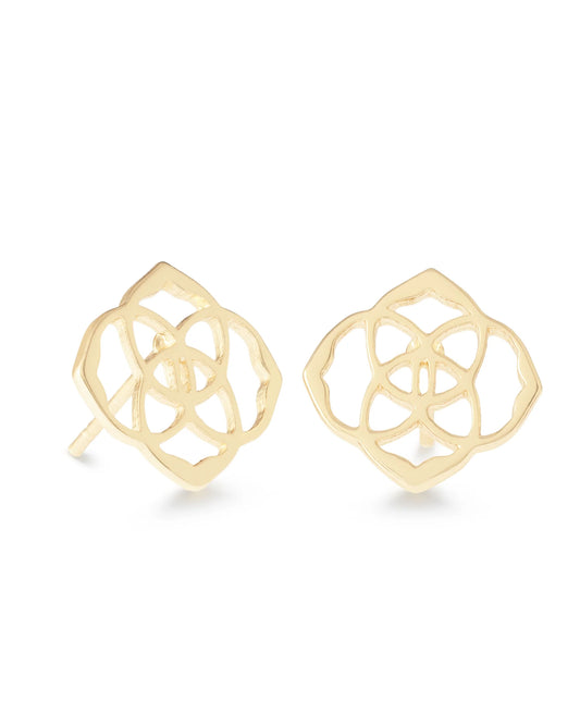 KENDRA SCOTT Dira Stud Earrings Gold Metal