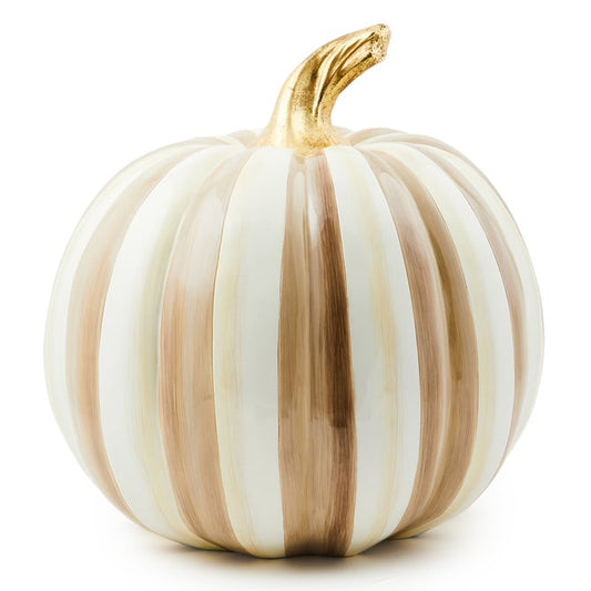 Mocha Stripe Medium Pumpkin