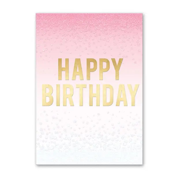 Greeting Card -Ombre Birthday