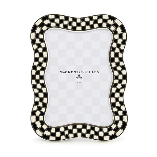 Wavy Check Silver Plated 5"x 7" Frame