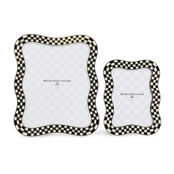 Wavy Check Silver Plated 5"x 7" Frame