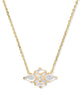 KENDRA SCOTT Abbie Gold Crystal Short Pendant Necklace
