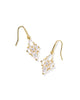 KENDRA SCOTT Abbie Gold Crystal Drop Earrings