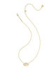 KENDRA SCOTT Elisa Bow Gold Short Pendant Necklace