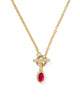 KENDRA SCOTT Mini Elisa Toggle Gold Short Pendant Necklace