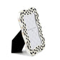 Wavy Check Silver Plated 4"x 6" Frame