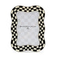 Wavy Check Silver Plated 4"x 6" Frame