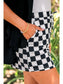 Checkerboard Checkered Skort