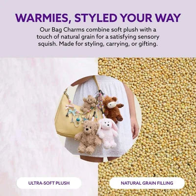 Curly Dog Warmies Mini Bag Charm