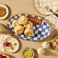 Royal Check Ceramic Football Platter