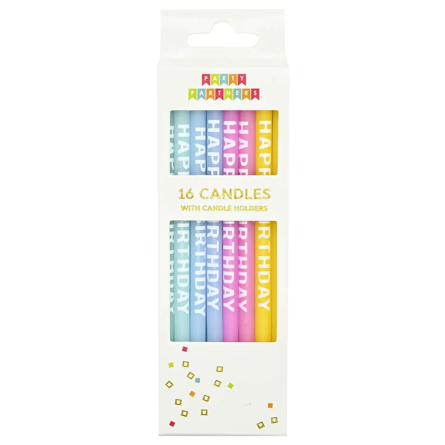 Candle Set - Happy Birthday 16CT