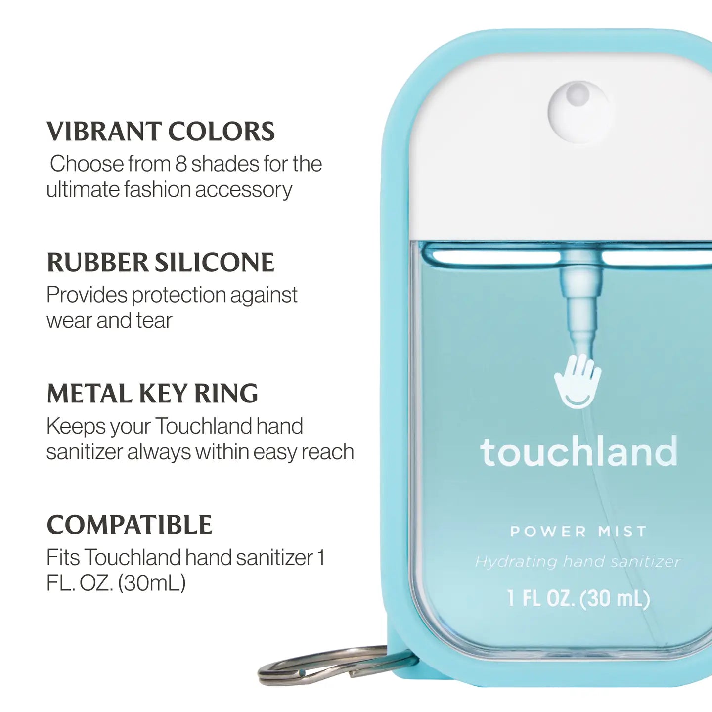 Touchland Frosty Blue Hand Mist Case