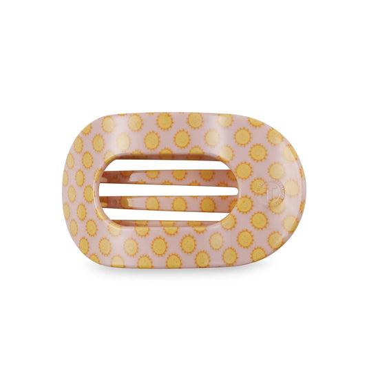 TELETIES Round Flat Hair Clip | Medium | Sunny Days Ahead