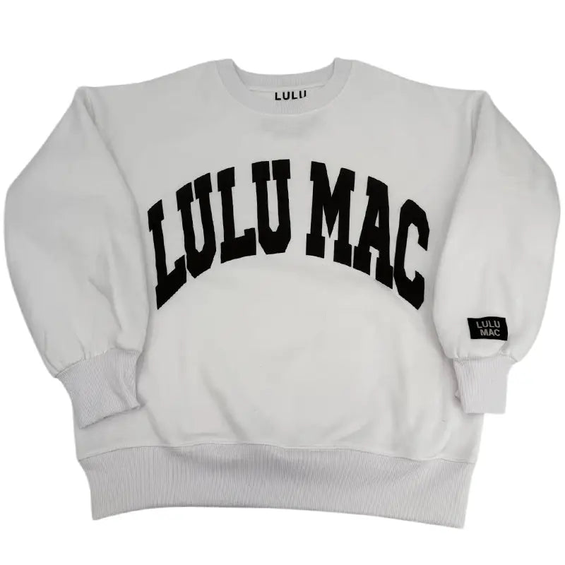 Lulu Mac Sweatshirt White/Black - Puff
