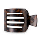 TELETIES Square Flat Hair Clip | Large | Tortoise