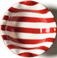 Coton Colors Red Stripe Ruffle Dipping Bowl