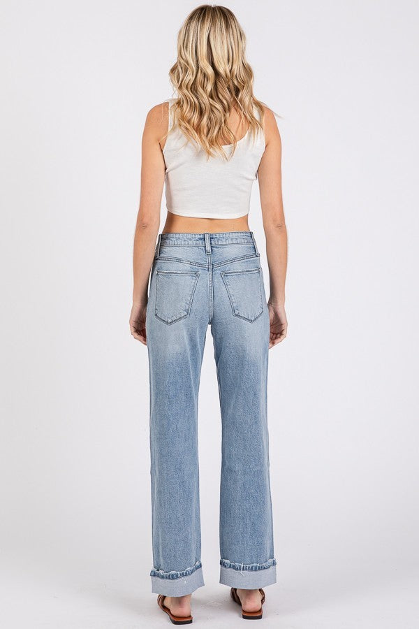 Petra153  Super Soft Touch Low Rise Comfort Baggy Straight