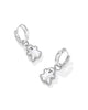 Ghost Silver Convertible Huggie Earrings