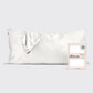 KITSCH Satin King Pillowcase - Ivory