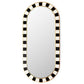 MacKenzie-Childs Black Tie Oval Wall Mirror