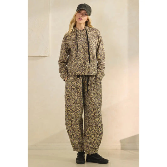 Printed French Terry Hoodie