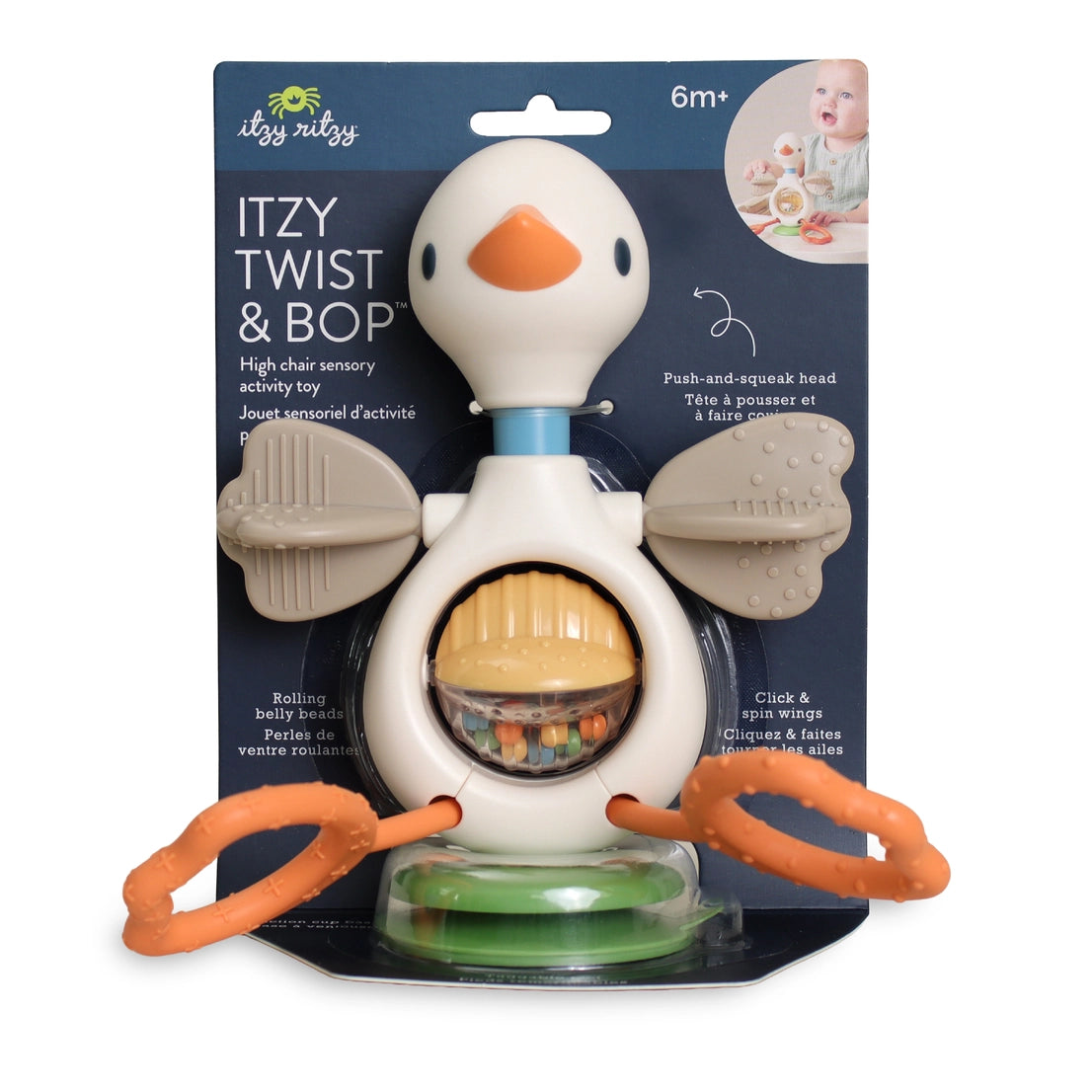 Itzy Ritzy  Itzy Twist & Bop High Chair Sensory Toy Goose