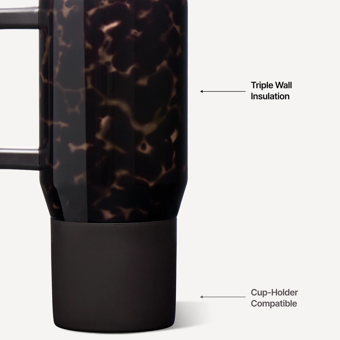 Mocha Tortoise HydroJug 20 oz Traveler Tumbler