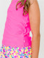 Girls Neon Magenta Active Tank Top