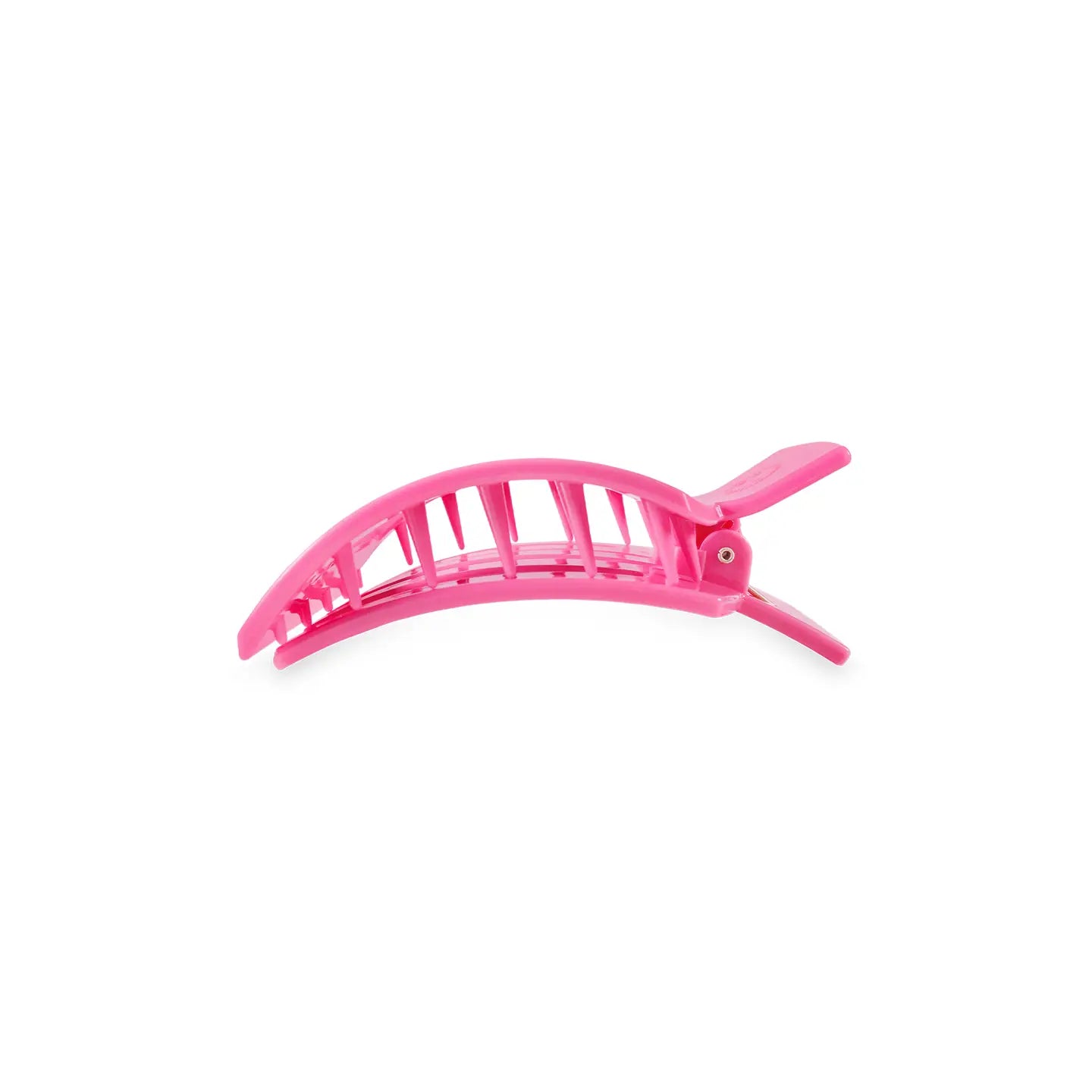 TELETIES Square Flat Hair Clip | Small | Paradise Pink